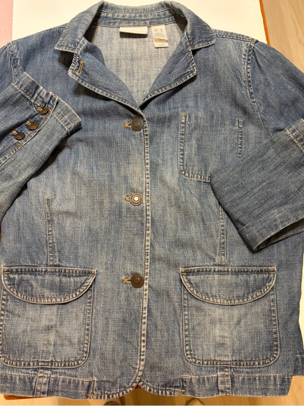 Classic Blue Denim Jacket - Casual Women's Coat